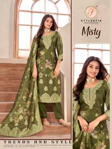 Último traje de diseñador Estilo moderno Alto en demanda Organja Jqaurd Simmer Kurti Pant & Dupatta Impresiones digitales Trabajo Mujer Moda - Product Image 6