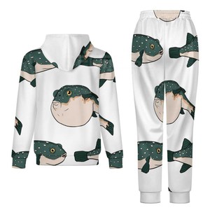 330 GSM Premium unisexe 100% coton sweats pantalons séchage rapide poids lourd respirant grande taille femmes survêtements unisexe ensembles - Product Image 4