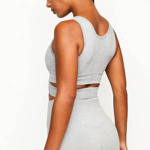 Sujetador Deportivo de Punto Transpirable sin Varillas de Alta Calidad para Mujer, Copa Completa, Uso en Exteriores, en Stock - Product Image 2