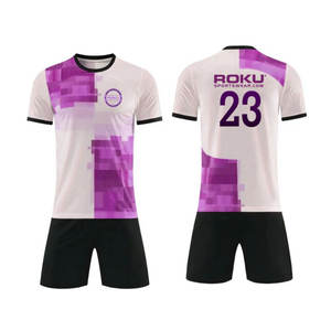 Uniforme de football personnalisé de haute qualité pour adultes, vêtements de sport en polyester de grande taille, nom de l'équipe, logo direct du service OEM, couleurs personnalisées - Product Image 3