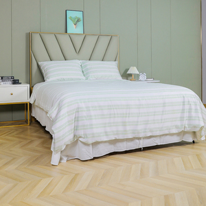 Copripiumino in bambù 3 pezzi 100% fibra di bambù naturale biologica 300tc OEKO <span class=keywords><strong>TEX</strong></span> classe 1 biancheria da letto certificata per alberghi - Product Image 2