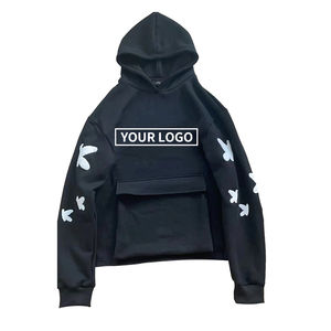 Fabricant Personnalisé Polyester Lourd Coton Surdimensionné Haute Qualité Impression Bouffante Vierge Zip Up Sweatshirts à Capuche Hommes - Product Image 6