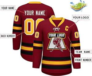 Jersey de hockey sobre hielo personalizado Los Angeles City cosido Unisex negro rey equipo uniformes conjuntos con logotipo personalizado - Product Image 3