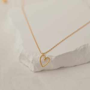 Dainty fil coeur pendentif collier personnalisé pendentif initial ou pierre de naissance breloque bijoux de tous les jours anniversaire meilleur ami cadeau - Product Image 3