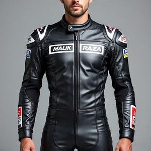 Traje de cuero de motocicleta personalizado unisex | Todos los tamaños disponibles, deslizadores de Grado Profesional y características de seguridad - Product Image 5