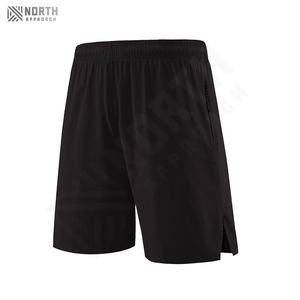 Pantalones Cortos Deportivos para Hombre, Diseño de Malla Transpirable, Bolsillos, Patrón Sólido, Material de Algodón y Elastano, Servicio OEM, Adultos - Product Image 4