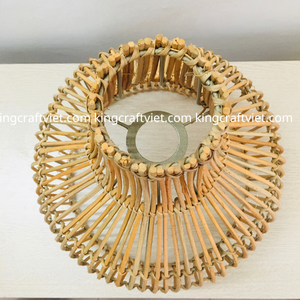 HOME DECOR Woven <b>Rattan</b> Lampshade Frames Pendant Light Straw Lamp Covers <b>Shades</b> Frame Decorative Lighting Interior Accessories - Product Image 6