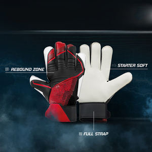 Gants de gardien de but unisexes antidérapants et imperméables avec doigts complets en cuir synthétique personnalisé pour hommes femmes débutants, nouvel arrivage - Product Image 2