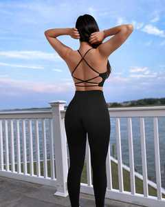 Gimnasio Fitness Ropa Mujeres Yoga Conjuntos Nueva Moda Mujeres Yoga Set Venta caliente Transpirable Fitness Wear - Product Image 2