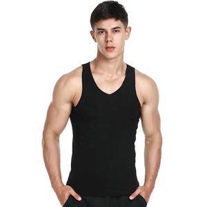 Camiseta sin Costuras para Hombre, Moda, Deporte, Gimnasio, Fitness, Holgada, Modal, Cuello en V - Product Image 2