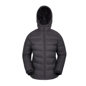 Chaqueta Acolchada Transpirable de Invierno para Hombre, Cuello Alto de Lona, Logotipo Frontal, Cálida e Informal - Product Image 1