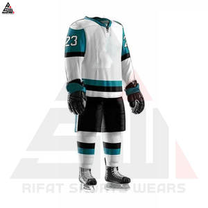 เครื่องแบบฮ็อกกี้น้ำแข็งสำหรับทุกเพศขนาดใหญ่ผ้าโพลีเอสเตอร์แบบ100% แห้งเร็วออกแบบได้ตามต้องการ - Product Image 4