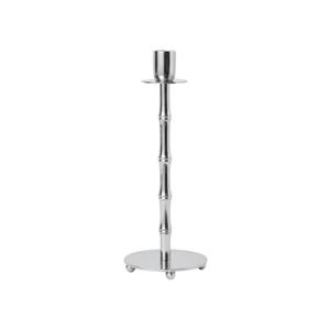 Wholesale Modern Classic Silver Metal Bamboo <b>Candlestick</b> Holder Polished Aluminium Candle Stand For Home Wedding Decoration - Product Image 1