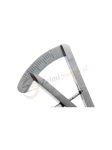 Pied à coulisse Castroviejo de meilleure qualité 3.5 \ "Instruments de chirurgie plastique à pointe incurvée 0 20mm Pied à coulisse manuel en acier inoxydable - Product Image 2