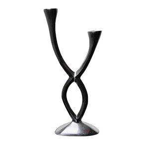 Porte-bougie en aluminium fait main au design moderne et sophistiqué, écologique, pour Noël, Pâques, décoration minimaliste pour la maison, le bureau et les événements - Product Image 3