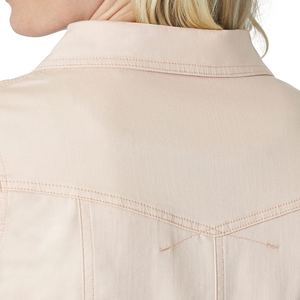 Chaqueta vaquera de algodón para mujer de primavera y otoño, prendas de vestir exteriores informales de manga larga, moda OEM, venta al por mayor, diseño personalizado asequible - Product Image 2