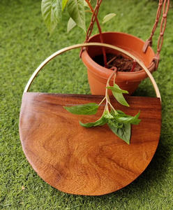 Prix de gros Artisanat de luxe Pochette en bois d'acacia naturel de haute qualité Sac à main Sac à main pour femme pour soirée de mariage - Product Image 6