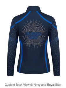 Vestes d'échauffement pour la danse, vêtements d'entraînement pour adultes, vêtements de danse de qualité supérieure, veste d'équipe de cheerleading, nylon/polyester, longue - Product Image 5