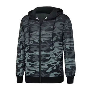 Sweat à capuche léger pour homme, manches longues, personnalisable, en tissu polyester/coton, pour usage extérieur, faible MOQ, conception thermique OEM - Product Image 1