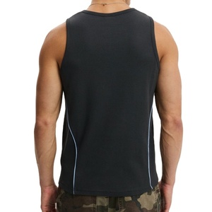 Customizable Ribbed <b>Cropped</b> Length Summer Fit Comfortable Solid Color Breathable Quick Dry 100% Polyester Tank <b>Top</b> Basketball - Product Image 3