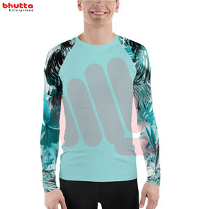Vente chaude Rush Guard Hommes Taille Personnalisée Confortable Compression Fitness Rash Guard À Manches Longues Hommes Compression Rash Guard - Product Image 3