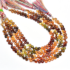 Perles de tourmaline AAA+ de 5 mm en forme de cœur, tourmaline multi-pétrole, pierres semi-précieuses facettées, perles en vrac pour la fabrication de bijoux - Product Image 3