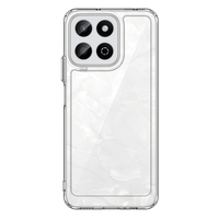 Nouvelle coque de téléphone légère en TPU souple transparente avec boutons électroplaqués, protection colorée en acrylique, style spatial et couleur unie