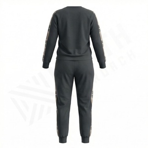 Ensemble de survêtement pour femme en molleton écologique 100% coton, coupe ample, imprimé personnages, séchage rapide, style streetwear décontracté, vente en gros - Product Image 2