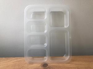 ที่มีคุณภาพสูงขายร้อนที่แข็งแกร่งทิ้ง6ฟิล์มแบ่ง-Coverable PP กล่องบรรจุภัณฑ์พลาสติกสดและแช่แข็งอาหารปิดผนึกถาด - Product Image 3