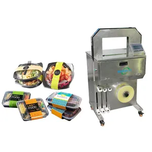 Machine d'emballage bandeau d'argent attachant automatique sans dommage groupage papier carton baguage acier machine de cerclage