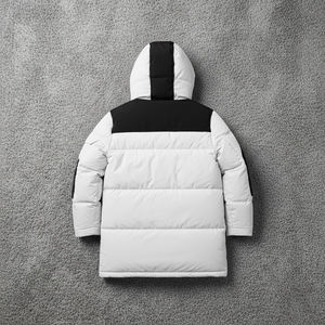 Vente chaude léger mi-longueur imperméable canard doudoune pour homme chaud couleur bloc respirant tenue décontracté bulle veste - Product Image 6