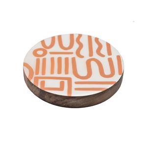 AK Brass Customized Printed <b>Wooden</b> <b>Coaster</b> In Multi Color Set of 4 at Wholesale Price For Office Decor / Table Decor - Product Image 2