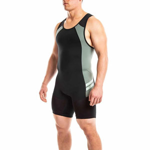 Custom Heat-Transfer Knitted Plus Size Wrestling <b>Singlet</b> <b>for</b> <b>Men</b> Professional Competition High Stretch Uniform - Product Image 2