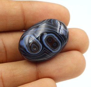 Cabujón de Ágata Natural, Corte Ovalado, Liso, 29X21X10MM, Piedra Preciosa para Joyería - Product Image 2