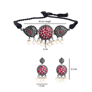 Collier Kundan marron pour mariages - Product Image 3