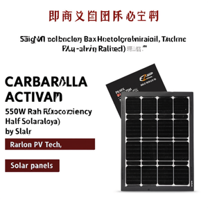 Panneau solaire monocristallin noir à demi-cellules haute efficacité 550W par Rarlon PV Tech - Product Image 2