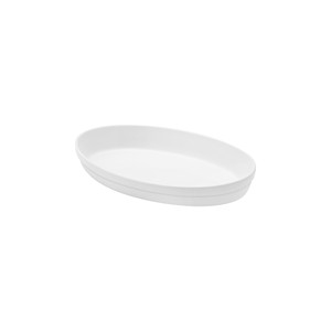 Bandeja para hornear Saturnia Oval Bianca para horno 28 x 17.5 x 5 h cm, equipo de catering, suministros para restaurantes, venta al por mayor - Product Image 1