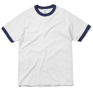 T-shirts Ringer Décontractés Personnalisables pour Hommes en Gros, 100% Coton Tricoté Respirant, Col Rond, Coupe Ample de Haute Qualité - Product Image 2