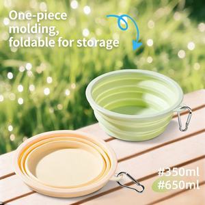 Wholesale Silicone Pet Travel Collapsible Bowls-Portable Outdoor Water & Food <b>Feeders</b> - Product Image 4