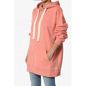 Sudaderas con capucha de entrenamiento para correr de invierno de alta calidad para mujer, sudaderas informales de talla grande en chándales lisos al por mayor - Product Image 4