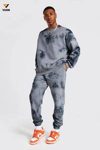 Meilleures ventes en gros Sweat-shirt et pantalon de jogging unisexe tie-dye Pull-over pour hommes pour l'hiver avec fonction de maternité - Product Image 6