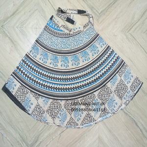 Jupes longues pour femmes, style Bollywood, en coton imprimé, style Rajasthani, avec taille naturelle, en provenance d'Inde - Product Image 5