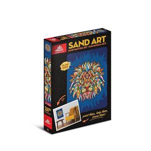 Sand Art Lion, Set di attività di pittura sulla sabbia per adulti-Yko-01