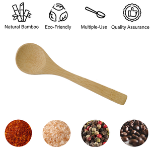 Holar-cuchara de bambú redonda reutilizable de café, hecha en Taiwán - Product Image 3