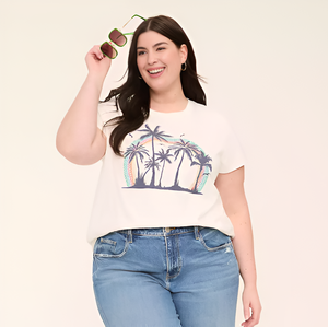 เสื้อยืดผ้าฝ้ายถักลายกราฟิกสำหรับผู้หญิงผ้าฝ้ายแท้ระบายอากาศได้ดีเสื้อผ้าแบรนด์ใหม่เป็นมิตรกับสิ่งแวดล้อมจากบังคลาเทศ - Product Image 1