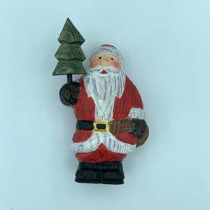 In legno intagliato a mano Babbo Natale figurina regalo di natale Idea di intaglio del legno buon natale - Product Image 3