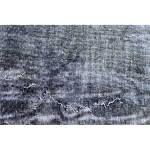 พรมวินเทจตุรกีขนาดใหญ่ 6.1x9.5 ฟุต สีเทา-ดำไล่เฉด - Product Image 5