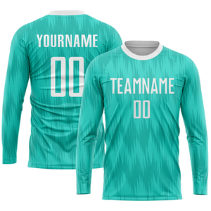 OEM nuevo diseño de manga completa al por mayor personalizado fútbol uniforme camisetas de fútbol sublimación de ajuste rápido camisetas de fútbol - Product Image 6