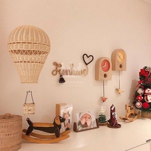 Ballon à Air chaud artisanat tenture murale décor à la main enfants chambre décoration Style nordique enfants chambre maternelle rotin - Product Image 1
