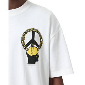 Camiseta Personalizada para Hombre, 100% Algodón Grueso, 280/300 GSM, Corte Regular, Transpirable, Anti-Pilling, con Relieve - Product Image 4